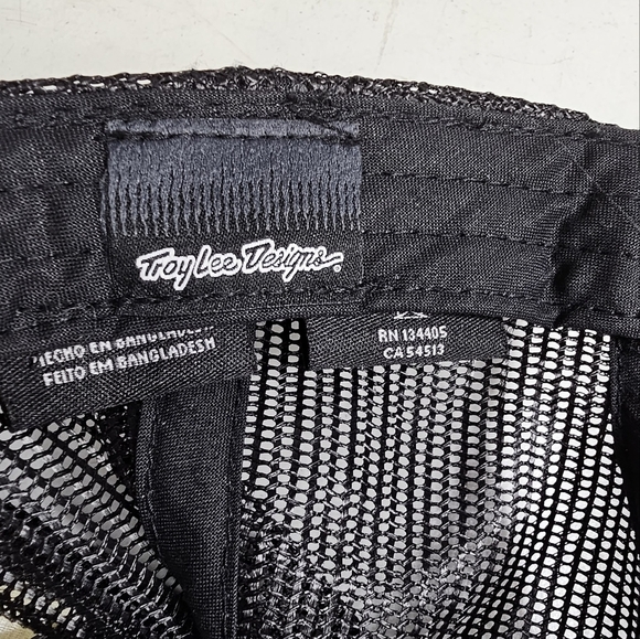 Troy Lee Designs Racing Motocross Mesh Trucker Hat SnapBack Black Outdoor, OS - Picture 12 of 12